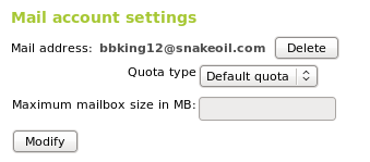Mail Account Settings