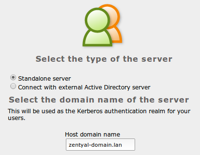 Local domain for the server