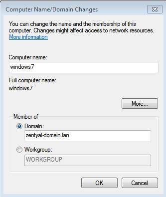 Joining a domain with Windows