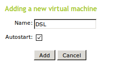 Creating a new virtual machine