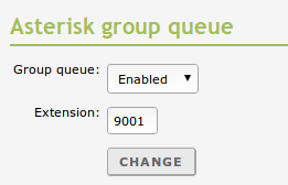Managing the VoIP queues per group