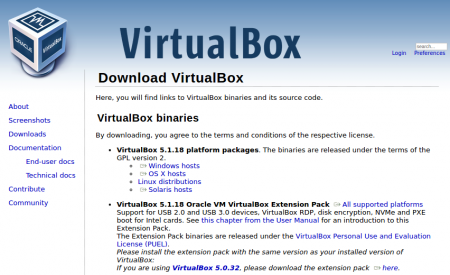Descargar VirtualBox